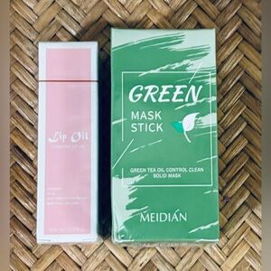 Meidian Green Tea Oil Mask Stick and Lip Oil  - NEW